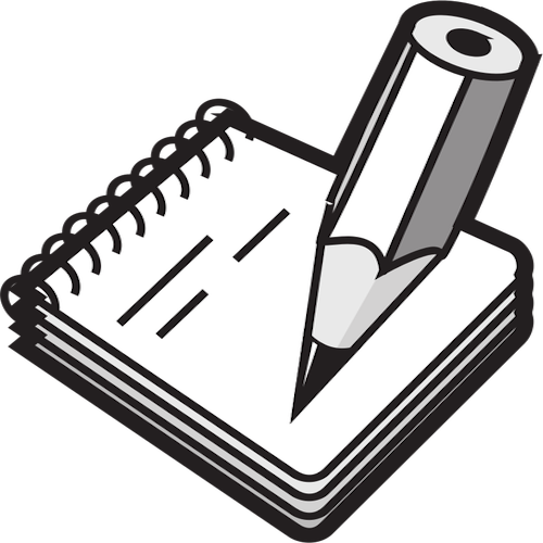 Taking notes icon